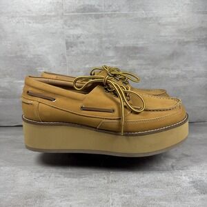 Steve Madden Tan Platform Loafers